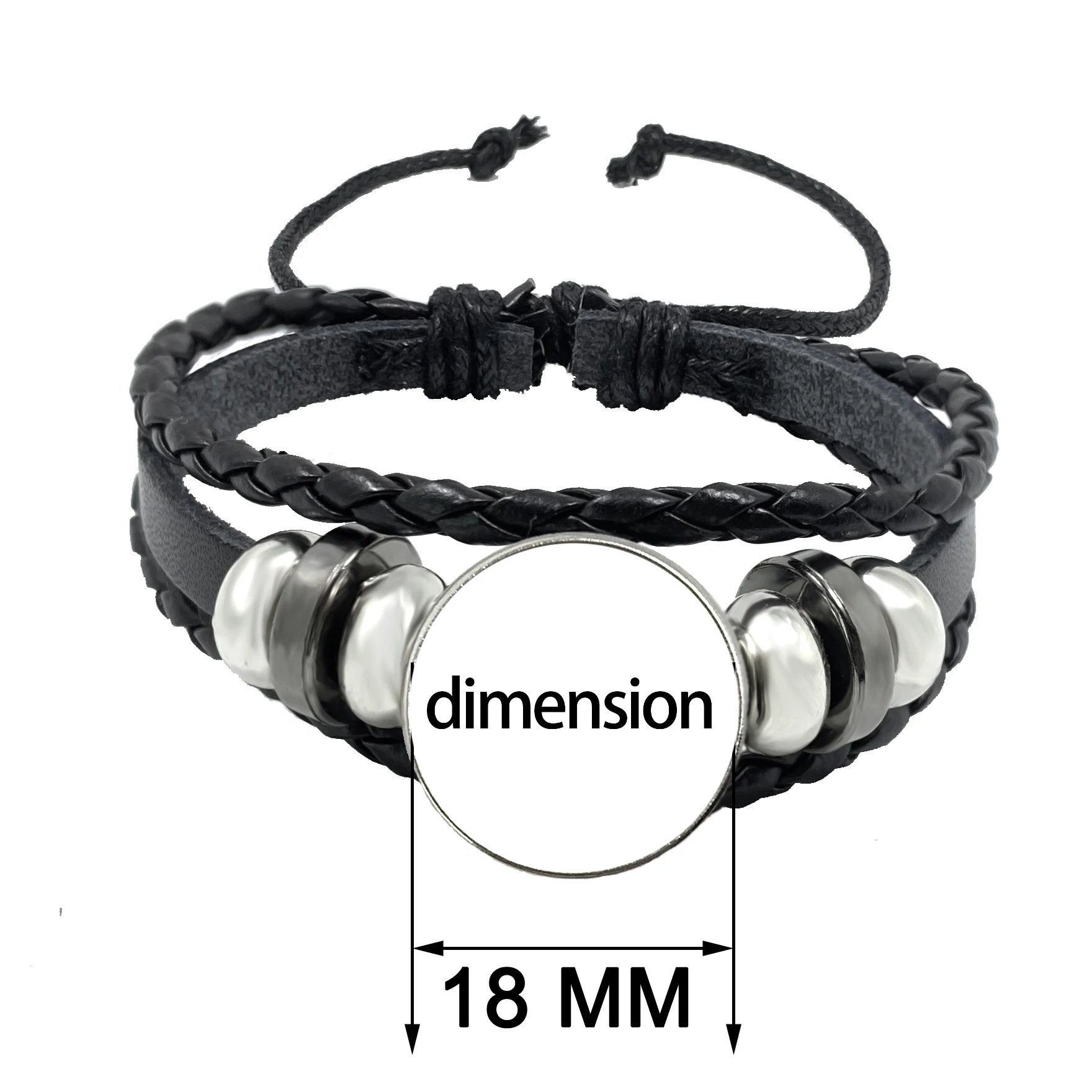 National Flag Bracelet Senegal French Norway Algeria Austria Portuguese Woven Multi-layer Black Leather Bracelet Jewelry Gift view 6