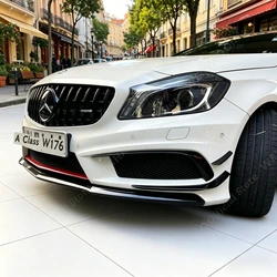 For Mercedes Benz A Class W176 Front Bumper Side Vent Canard Splitter Accessories A180 A200 A250 A45 AMG Pre-Facelift 2013-2015