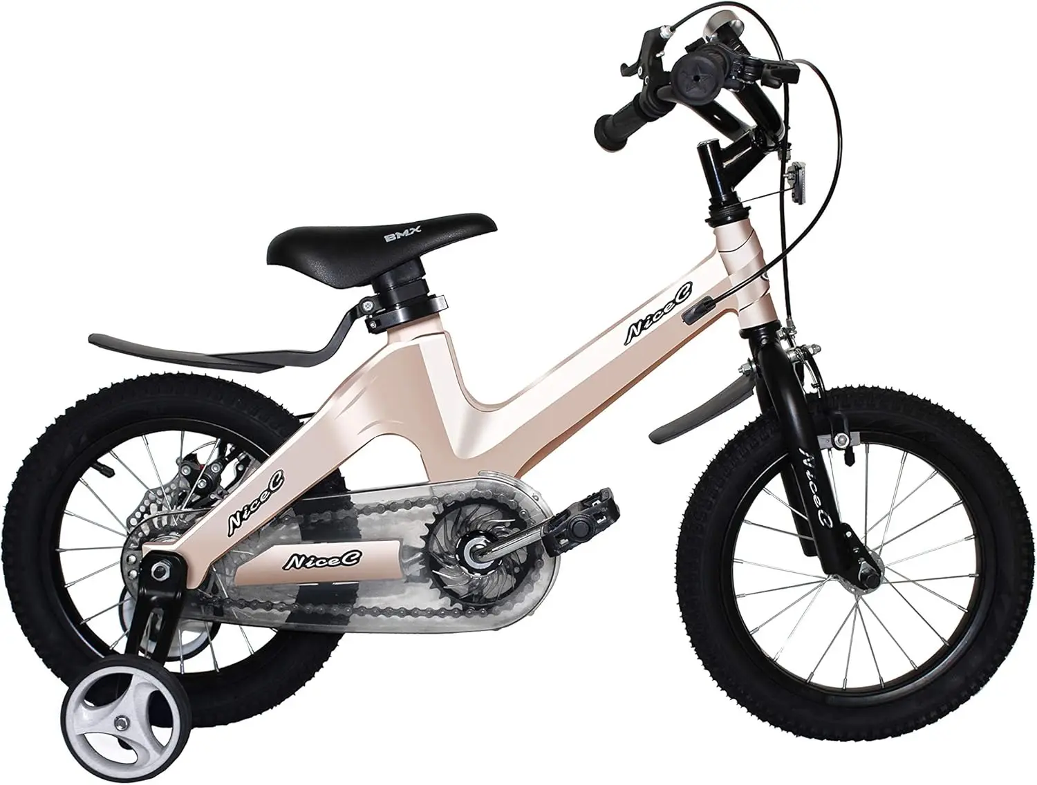 Trainingswielfiets, kinderfiets jongens meisjes, BMX Mountain met dubbele schijfrem 12-14-16-18 inch