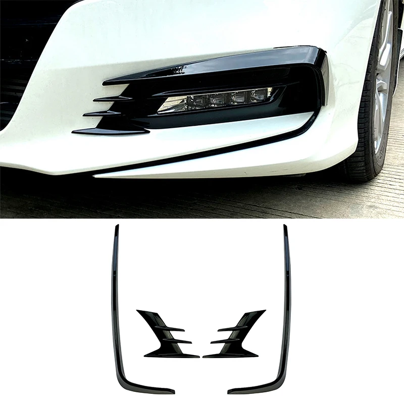 

Car Front Bumper Splitter Side Spoiler Air Vent Wind Knife Body Kits For Honda Accord 10th 2018-2020