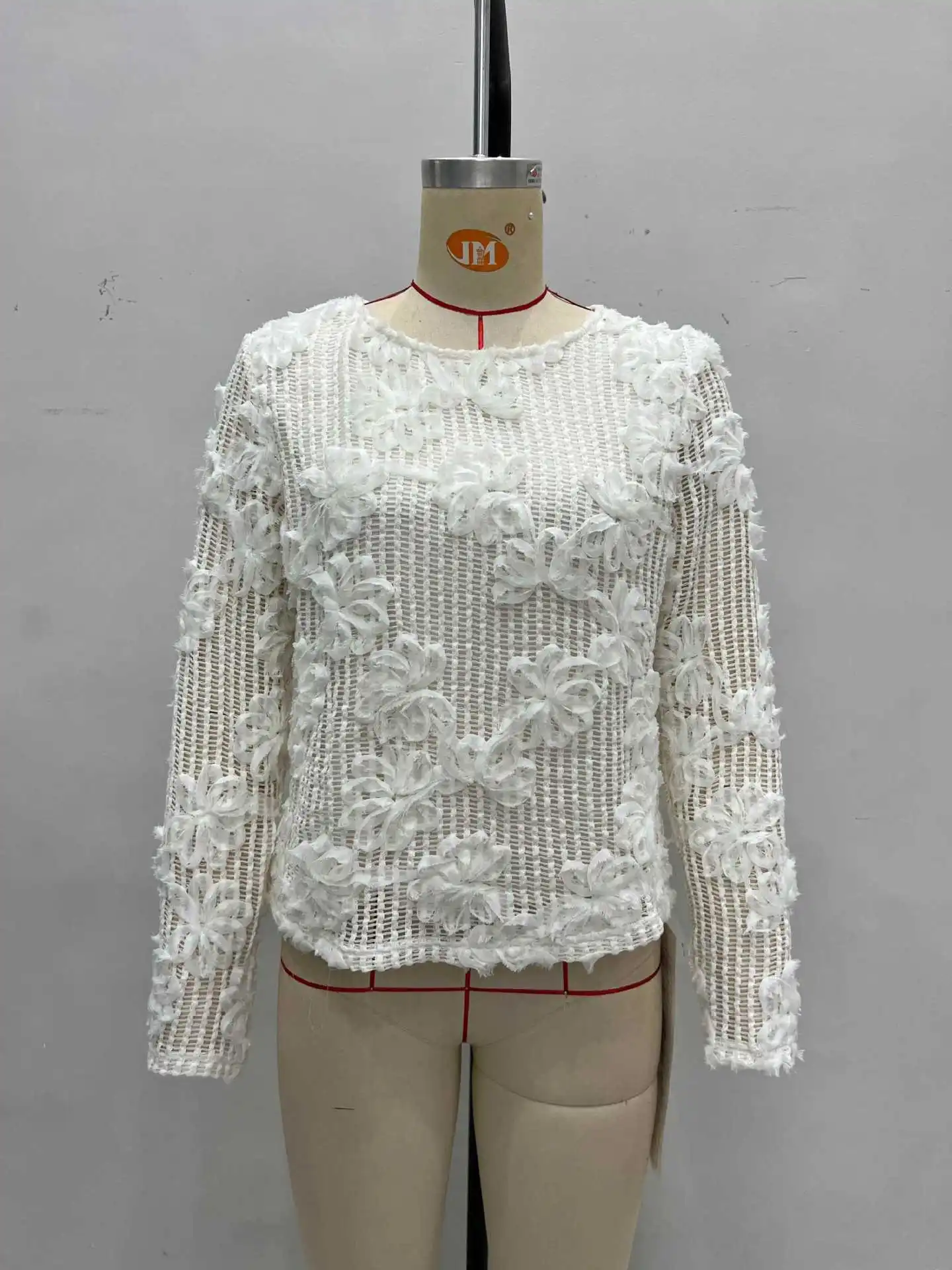 Crochet fleur évider Style pull tricoté pour les femmes automne nouveau lâche à manches longues hauts Chic dos Cardigan chandails Blusas