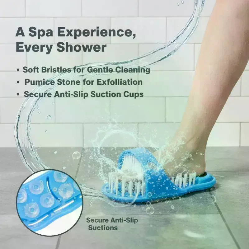 1Pcs Scrub Massage Dead Skin Remover High Reliability Shower Foot Brush With Suction Cup For Bathing Hotels