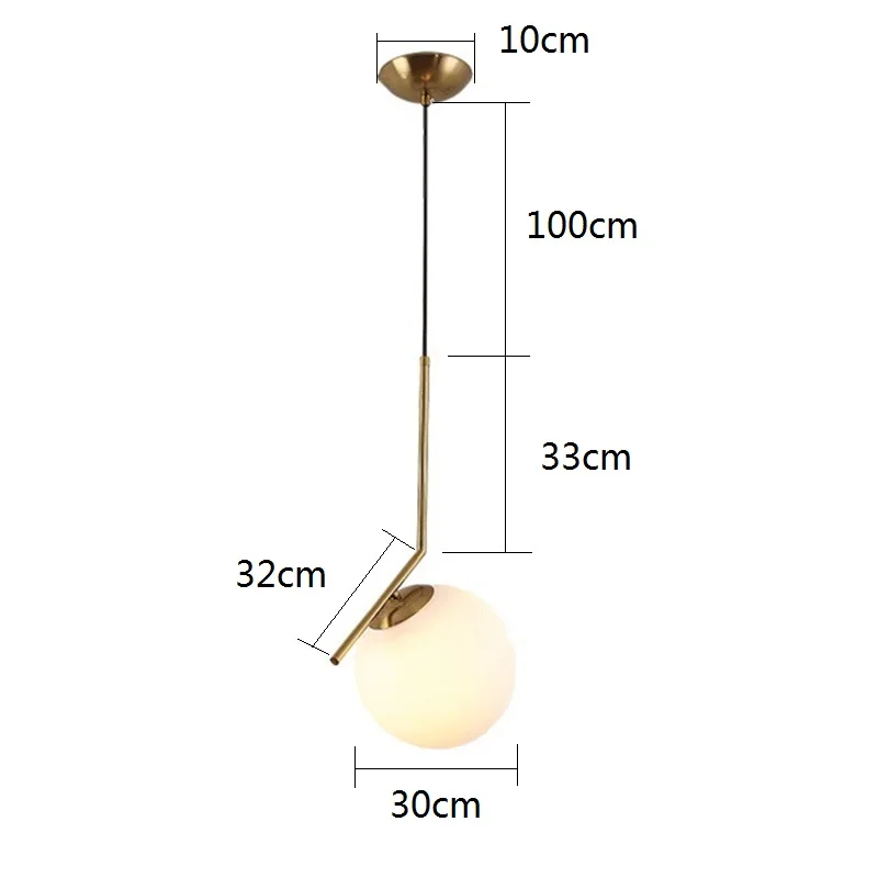 Kitchen LED Pendant Light Dinning Room Lamp Bar Black Ceiling Lights Bedroom Chandelier Lighting 15W Warm White LED Bulb Holder