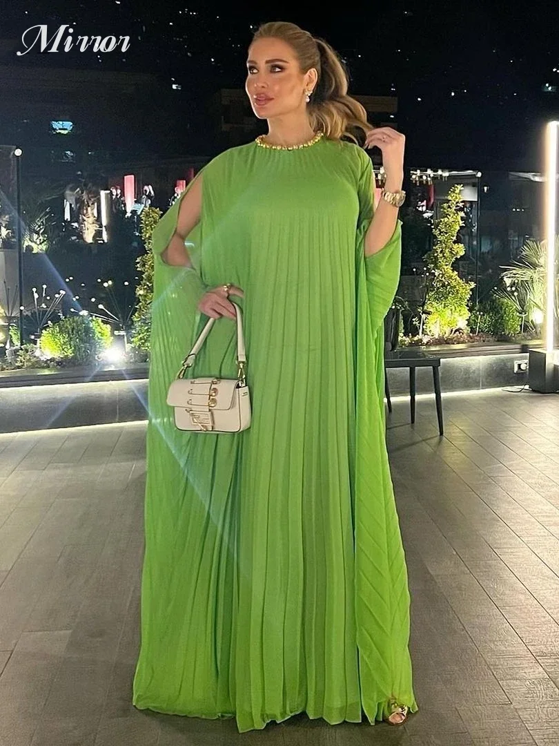 Spiegel kleid elegante Vintage süße grüne Rüschen Perlen maßge schneiderte Ball formelle Gelegenheit Abschluss ball Kleid Abend Party Kleider