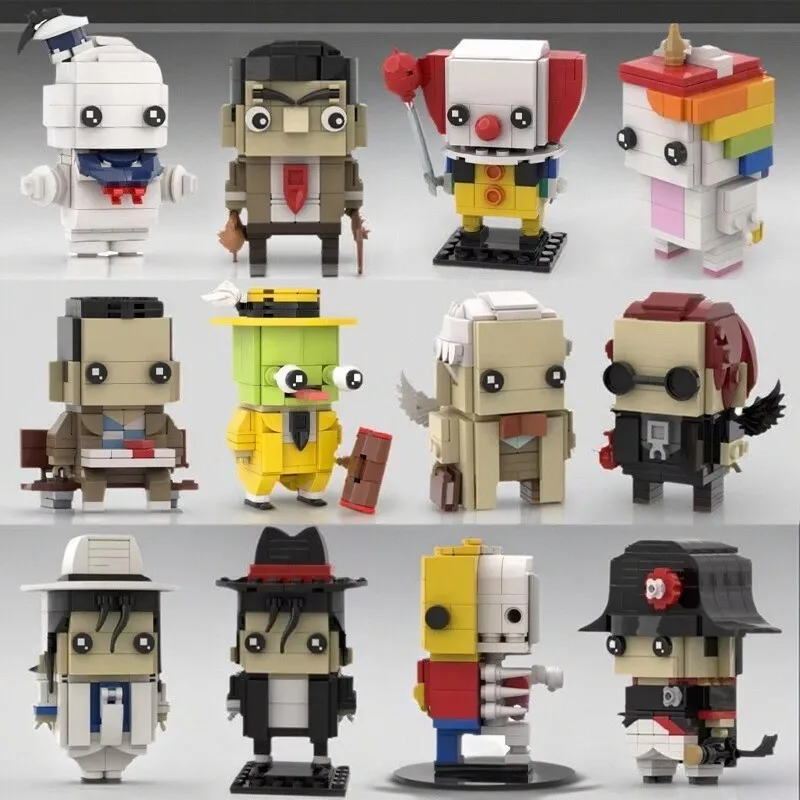 Bloques de construcción de personajes de película de Anime MOC, juguetes para niños, juego de figura de acción, muñeca de dibujos animados, modelo DIY, colección para adultos, juguete para regalo