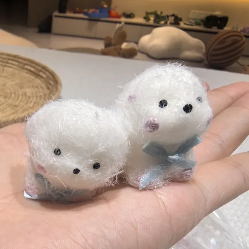 Stress Relief Toys New Kawaii Mini Puppy Lamb Handmade Silicone Pinch Squeeze Props Adult Children Birthday Gift Squishy Toy