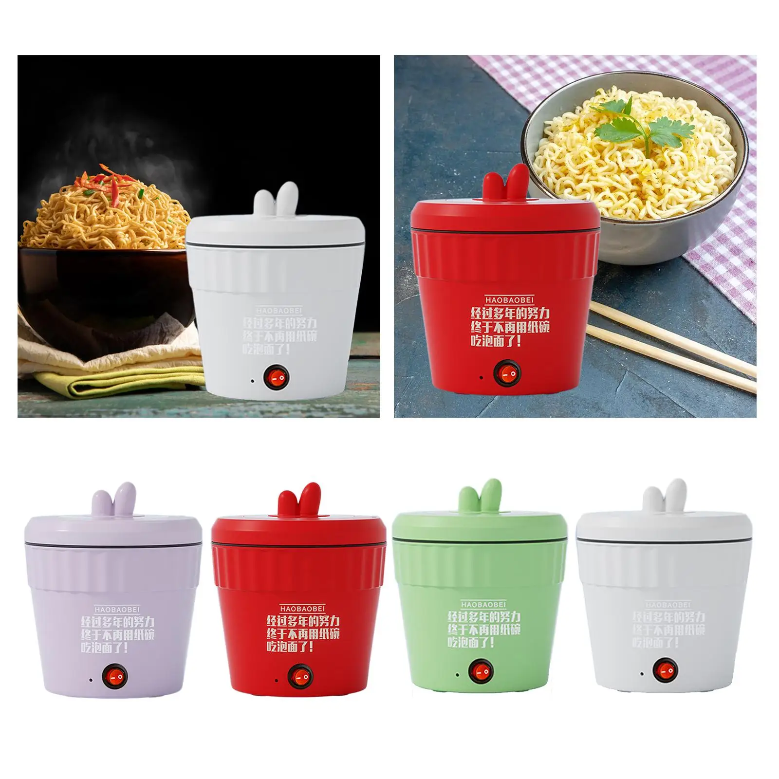 สแตนเลสก๋วยเตี๋ยวหม้อหุงข้าวผู้ถือโทรศัพท์ Designs ซุป Steamer 1.6L ทําอาหารหม้อสําหรับพาสต้าโจ๊กก๋วยเตี๋ยว Ramen