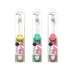 3Pcs Cute Dinosaur Toothbrush for Kids Toothbrushes Children Cartoon Colorful Soft Oral Hygiene Massage Teeth Care for Age 3+