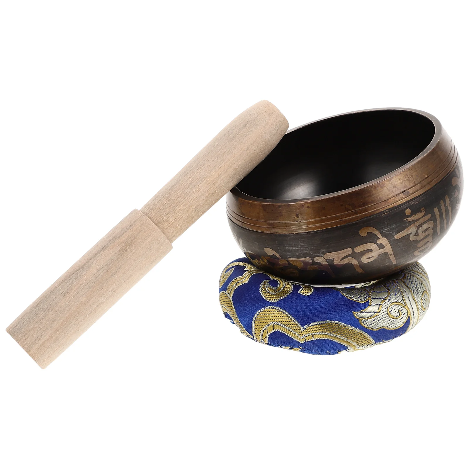 

1Set Meditation Singing Bowl Copper Buddha Handicraft Decorative Yoga Sound Bowl for Relaxation Accessory Sound Bowls