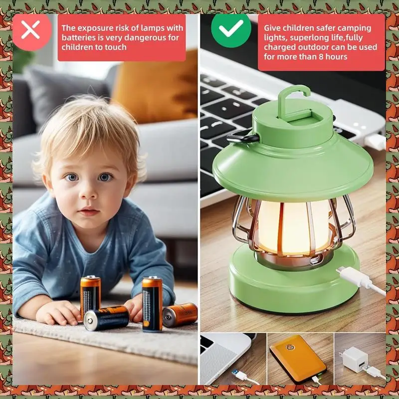 ABLQ Gear Lamp For Kids Set Toddler Flashlight Convenient LED Light Rechargeable Battery Operated Portable Night Light