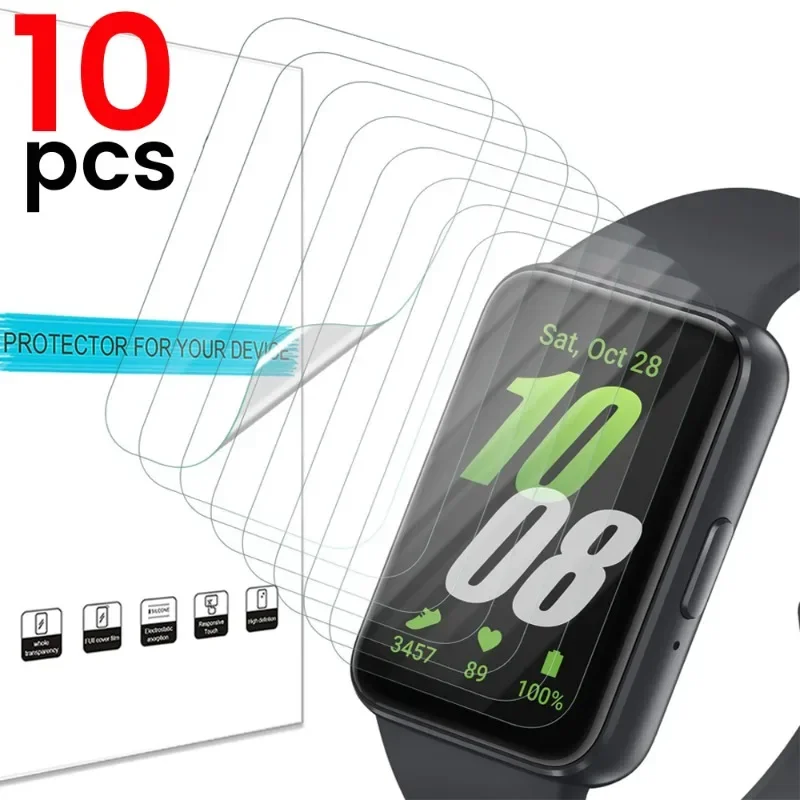 For Samsung Galaxy FIT 3 Smartwatch Protective Films HD Clear Hydrogel Film Anti-Bubble Full Coverage Watch Screen Protectors