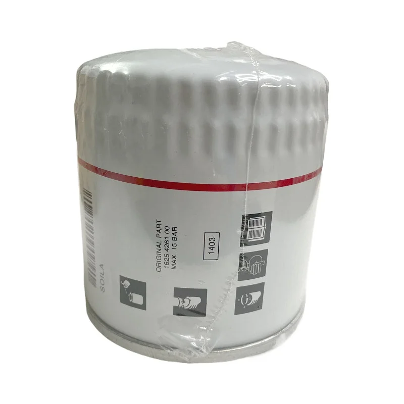 Atlas Copcoエアコンプレッサー用オイルフィルター,フィルターエレメント,メンテナンスアクセサリー,高品質,新品,1個,1625-4261-00