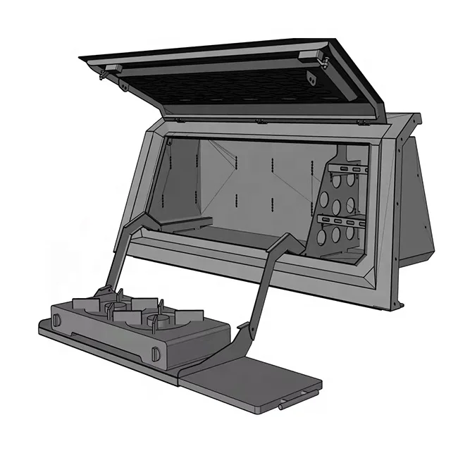 

Pickup Canopy Cover Steel Accessories For Ranger Canopy With Side Cabinet