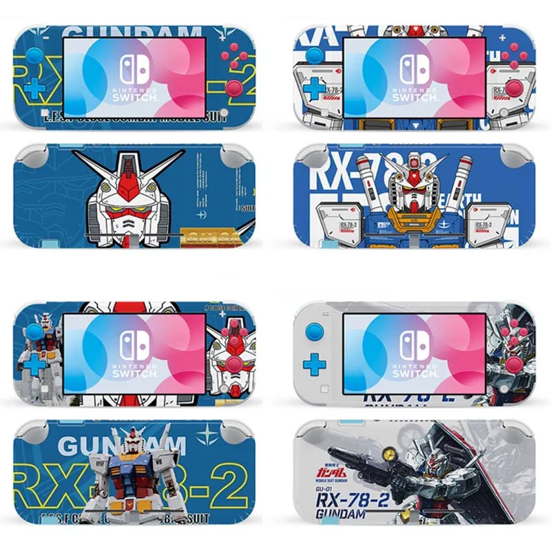 Наклейки для мобильного костюма Gundam, чехол для Switch Lite, защитный корпус, аксессуары, креативные украшения для игровой консоли, наклейки, подарки