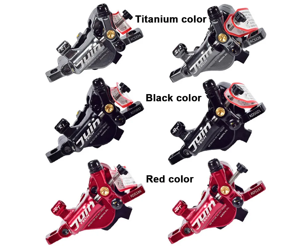 

Juin Tech R1 Hybrid Hydraulic Road Disc Brake Set Cable Disc Dual Side Actuation Travel/CX Bike Caliper 160mm Rotor Post Adapte