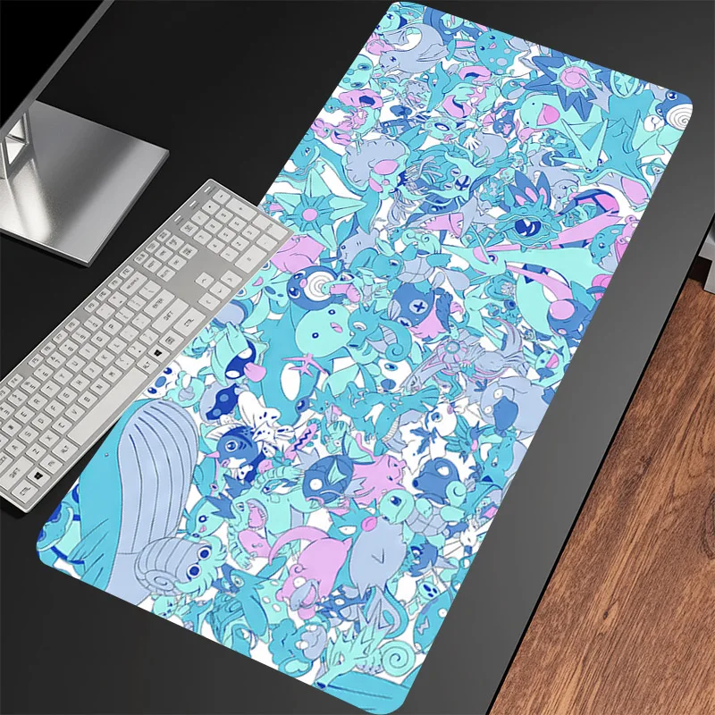 Sea Wave Mouse Pad Large G-Gyarados Keyboard Pads Anime Large Gaming Mousepad Custom Dragon Computer Table Mat Pc Office Carpet