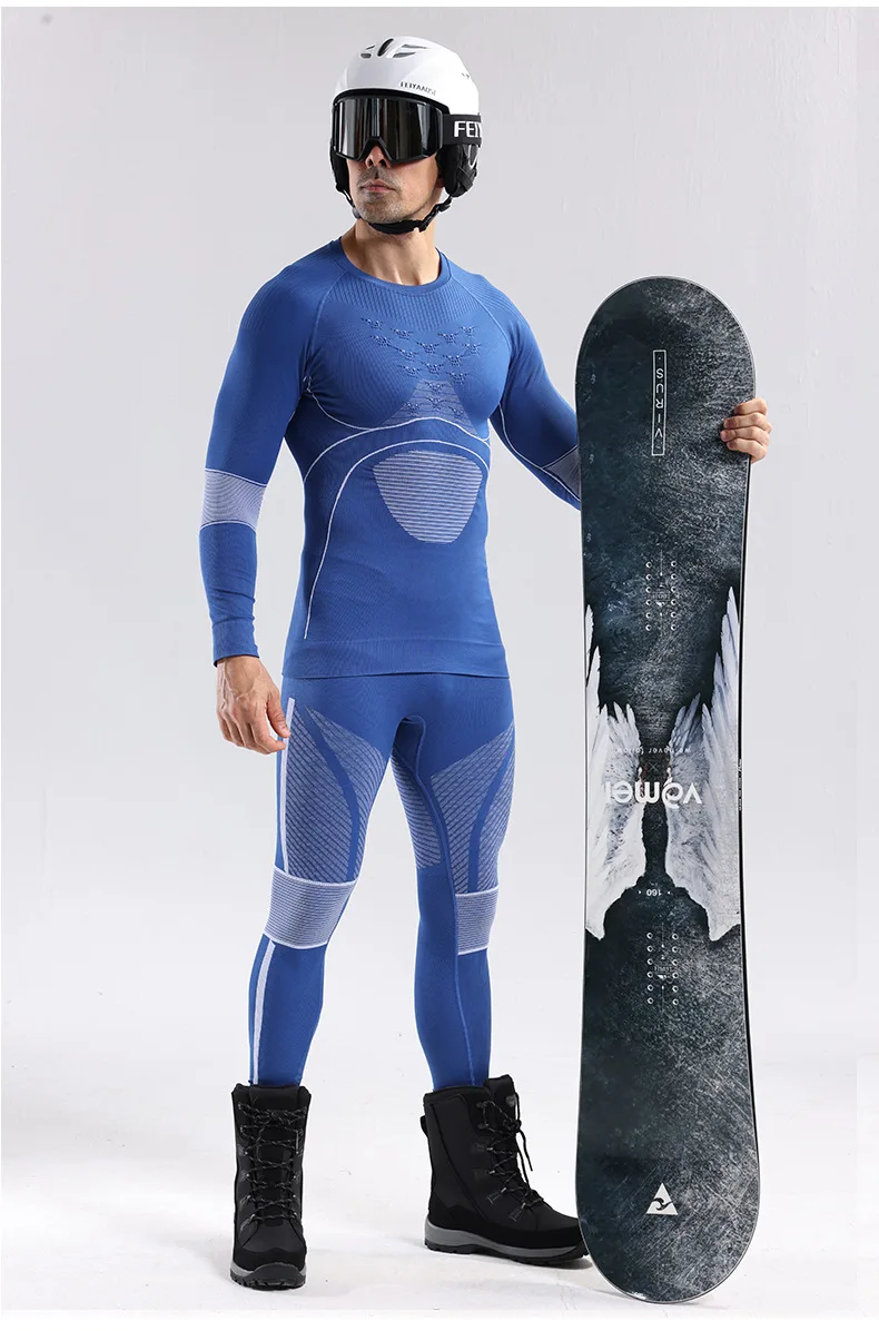 

Комплект нижнего белья для катания на лыжах для мужчин и мальчиков, термобелье для фитнеса, тренировок в тренажерном зале, лыжах, сноуборде, пешего туризма, спортивный костюм для бега, йоги, длинные кальсоны Q91