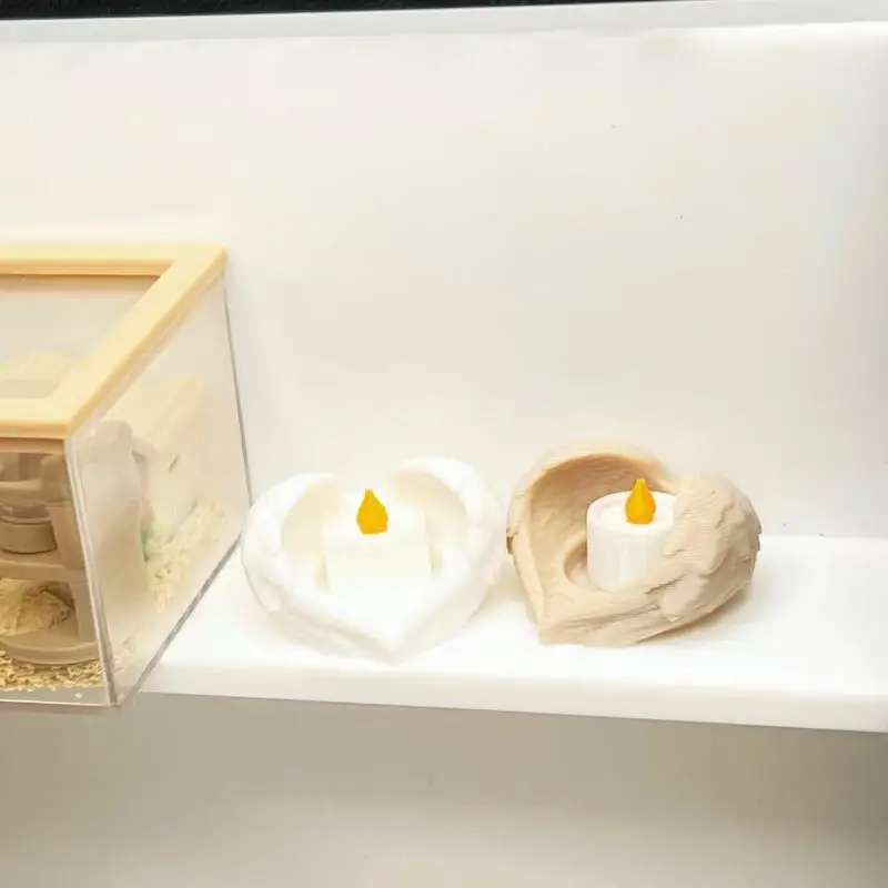 1:12 Scale Mini Dollhouse Candle Set Vintage Tray Playset for DIY Decoration