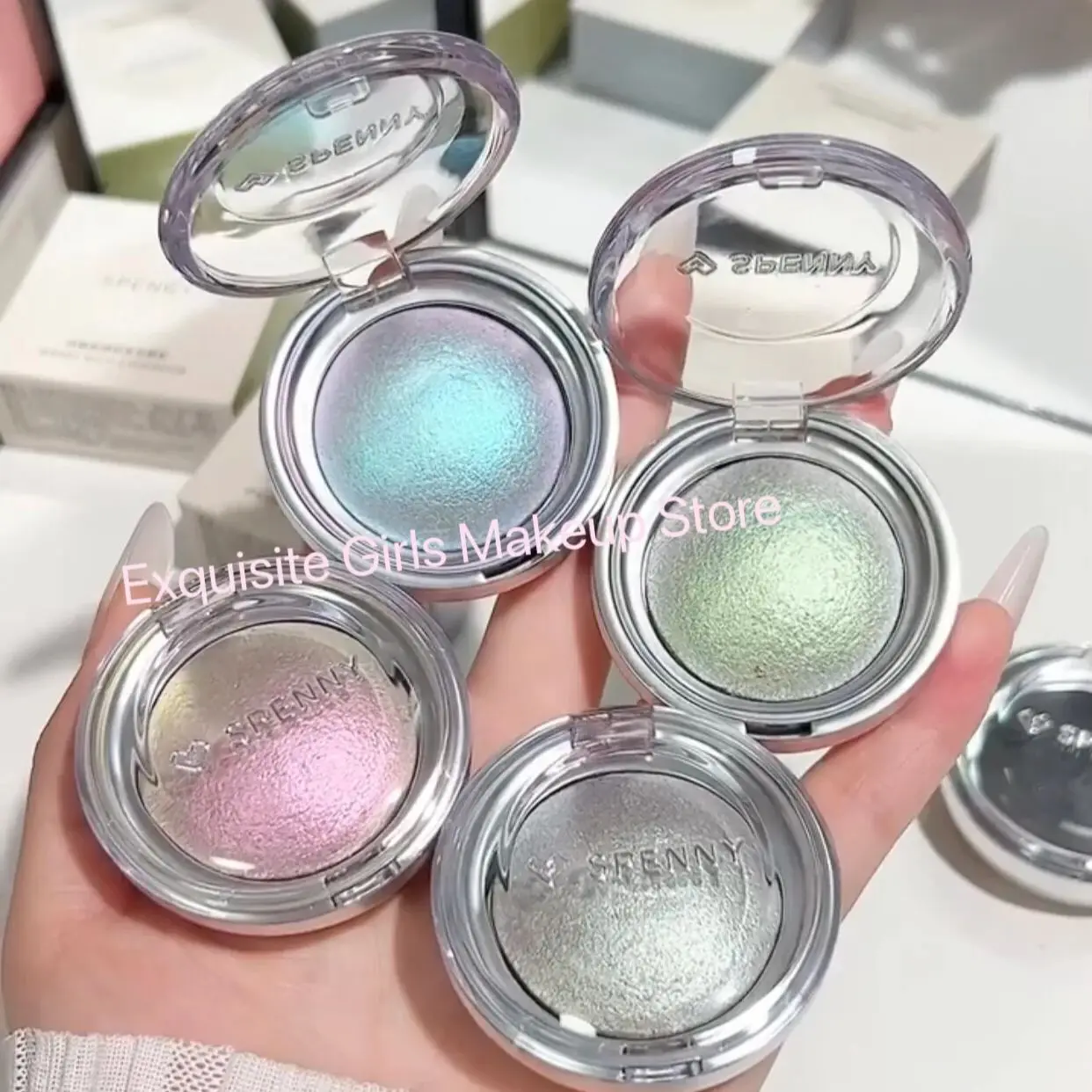 Spenny Glitter Optical Chameleon Eyeshadow Long Lasting Easy to Wear Eye Shadow Monochrome EyeShadow Makeup