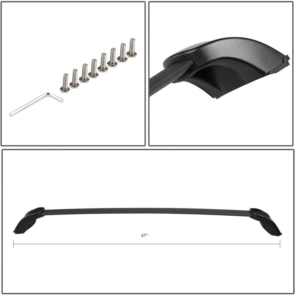 Universal Aluminum Car Roof Rack Cross Bars for Mazda CX-7 2007-2012, Black