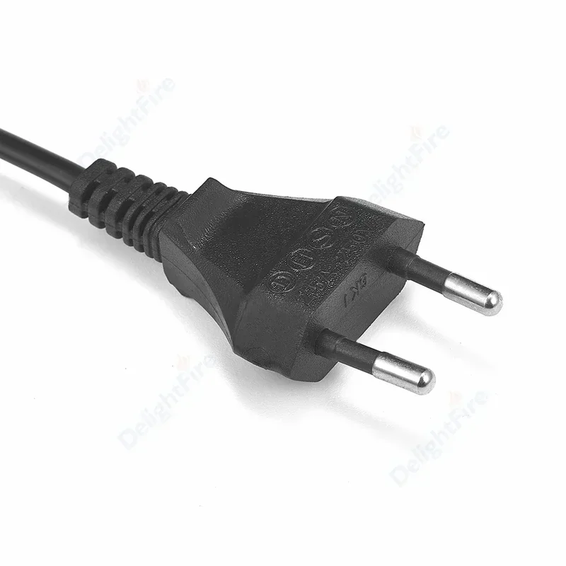 EU Plug Netsnoer 2 Prong 0.5 m IEC320 C7 Euro Voeding Kabel Voor Dell Laptop Oplader Radio PS4 XBOX One S PC Monitor