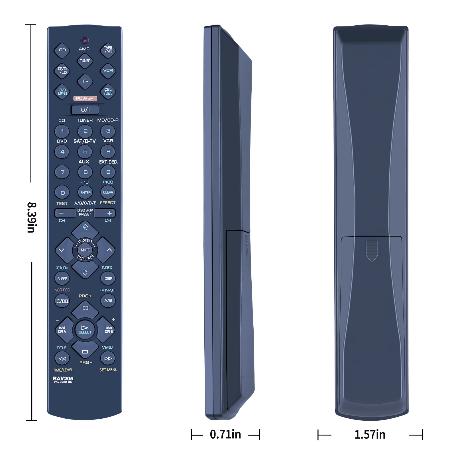 RAV205 V4732200 RAV206 V6940901 Remote For Yamaha RX-V396 RX-V396RDS RX-V620 RX-V620RDS DSP-AX620 RX-V420 RX-V420RDS AV Receiver