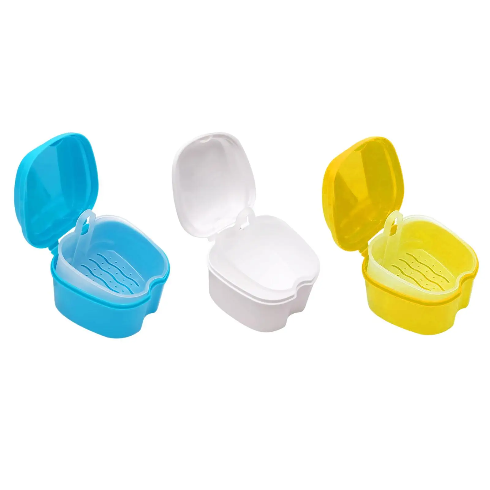 

Travel Retainer Case Tooth Container Dustproof Tooth Aligner Case Compact Mouth Guard Case Tooth Storage Container Denture Box