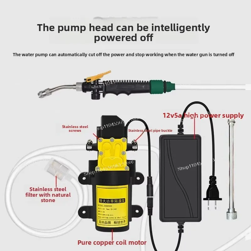 Air Conditioner Cleaning Gun Small High Pressure Household Water Pump for Outdoor Unit Home Appliance Cleaning Tool