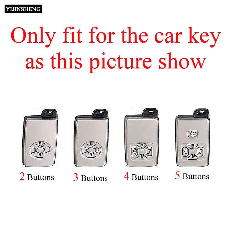 2 3 4 5 Buttons ABS Carbon Style Car Key Case Cover Fob for Toyotay Alphard Vellfire Previa Estima Isis Noah Voxy Tarago Yaris