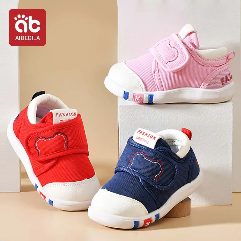 

AIBEDILA Fashion Baby Shoes Child Sports Shoes Soft Flats Baby Toddler First Walkers Kids Sneakers 1-3 Year Casual Infant Shoes