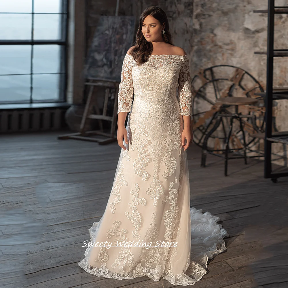 Customized Plus Size Mermaid Wedding Dress Elegant Sweetheart Sleeveless Detachabel Bolero Jacket Sweep Train Bridal Gown