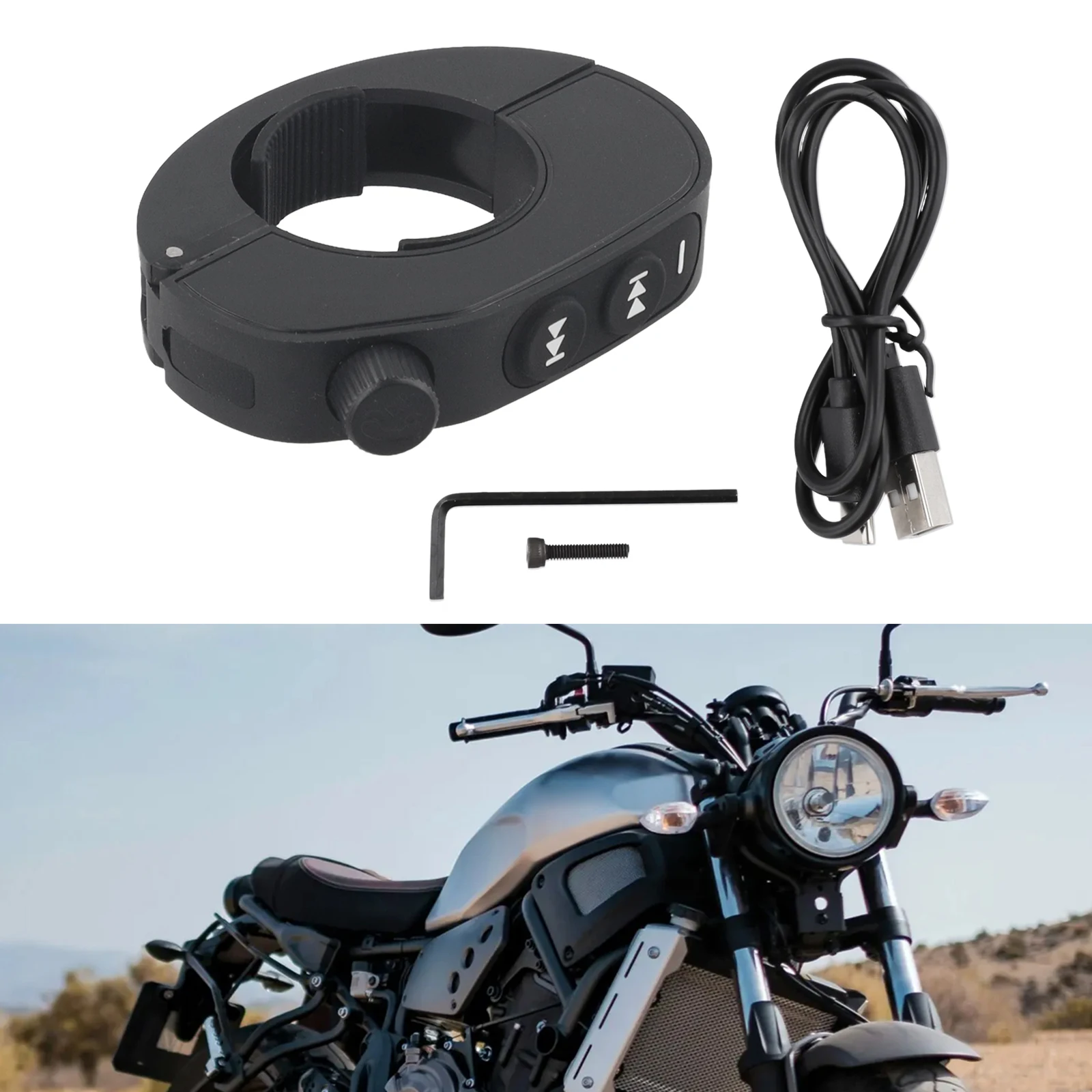Remote Control Kit for Motorcycle Handlebar for media Use Direct Replacement Feature with Quality Construction Material