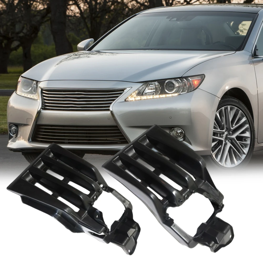 

52126-33111 52125-33111 1 Pair Fog Light Brackets Compatible with Lexus ES300h ES350 Base 2013 2014 2015 auto parts