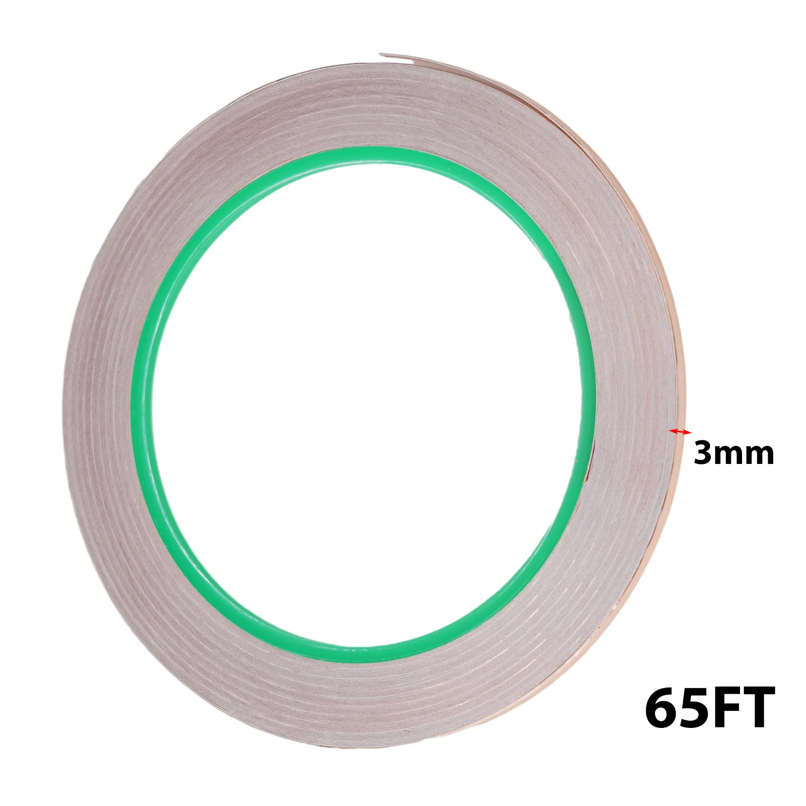 20m Conductive Copper Foil Tape-EMI Anti-static Repair Double-conductive Copper Foil Tape Adhesive Repellent Shield Strip 3-10mm