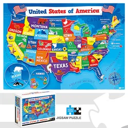 1000 Pieces United States of America Jigsaw Puzzle Home Decor Adults Puzzle Games Family Fun Floor Puzzles Educational Toys1161
