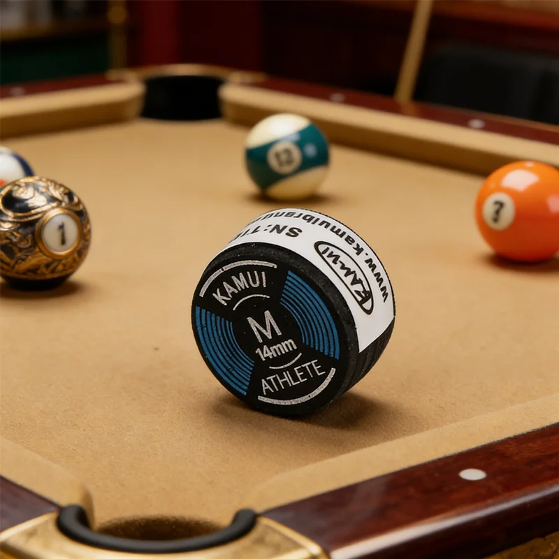 

Leather Cue Tip 14MM - Choose Soft, Medium or Hard for Your Playing Style, Enhances Spin Control & Accuracy in Billiards/Snooker