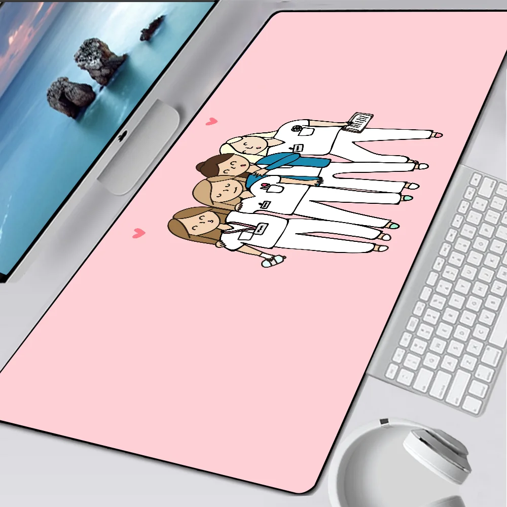 Doctor Nurse Medical Medicine Health Large Gaming Mouse Pad Computer Mousepad PC Gamer Mouse Mat Laptop Keyboard Mat Desk Pad