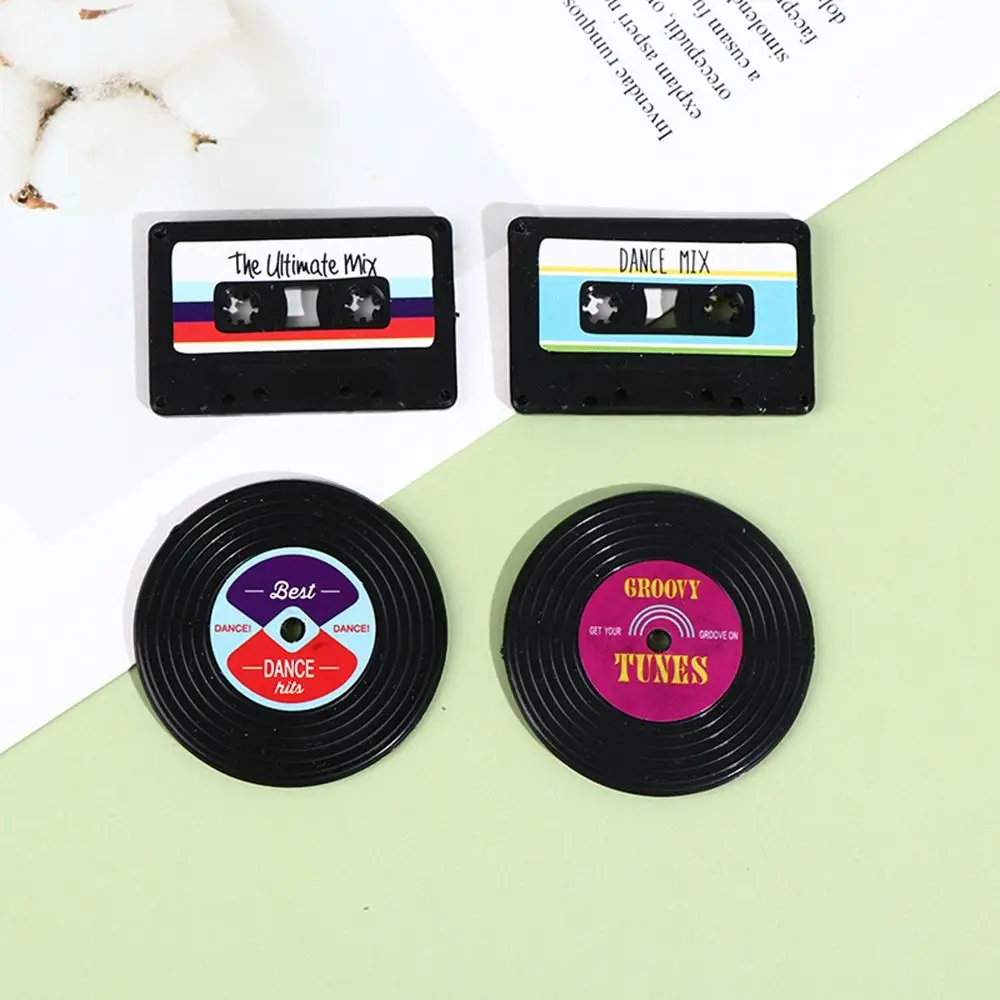 4Pcs/Set Nostalgic Cassette Record Fridge Magnet Cute Souvenir Gifts Home Refrigerators Decor Magnetic Sticker Toy Home Decor