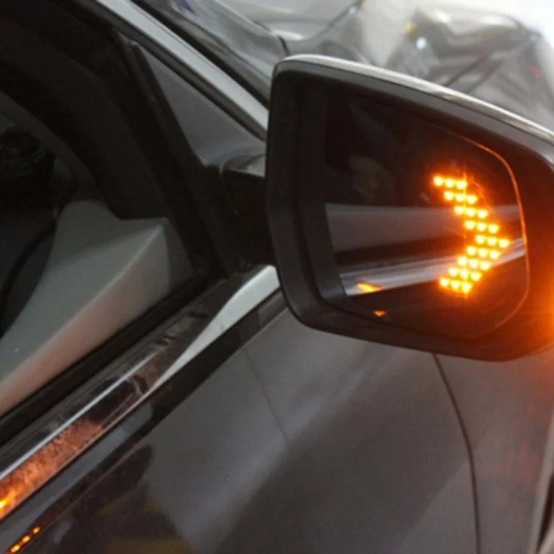 Universal Car Side Mirror LED Arrow Turn Signal Light for Rear View Mirror Indicator Lamp High Brightness Wide Compatibility
