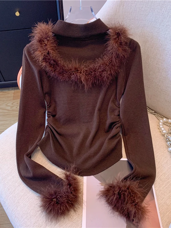 Design Sensation Sweet And Spicy Plu ort Sve Long Nebone Slim Fit Top mit quadratischem Kragen Damen Base irt Trendy Sle