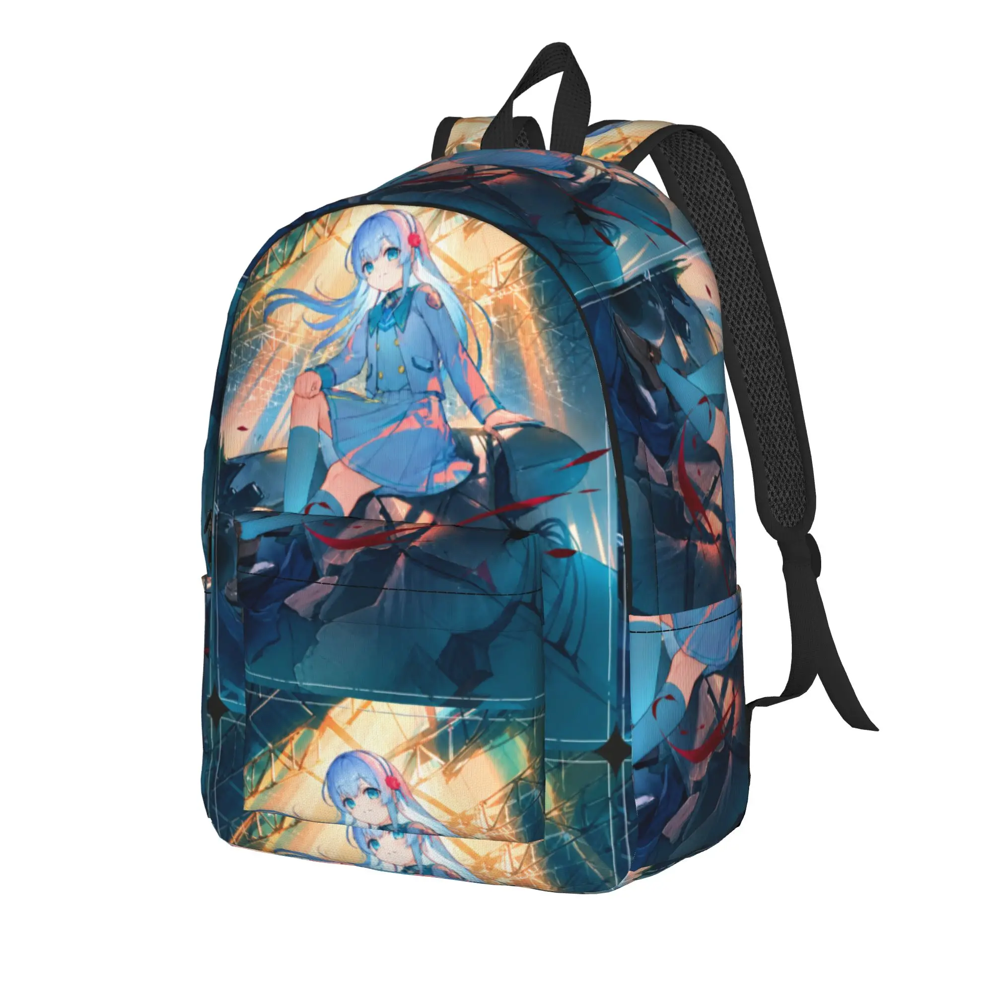 Nia Liston Battle Scene Backpack Men  Print Backpacks Polyester Streetwear High School Bags College High Quality Rucksack