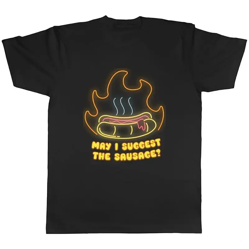 May I Suggest the Sausage Mens T-Shirt Funny Summer BBQ Grill Tee Gift