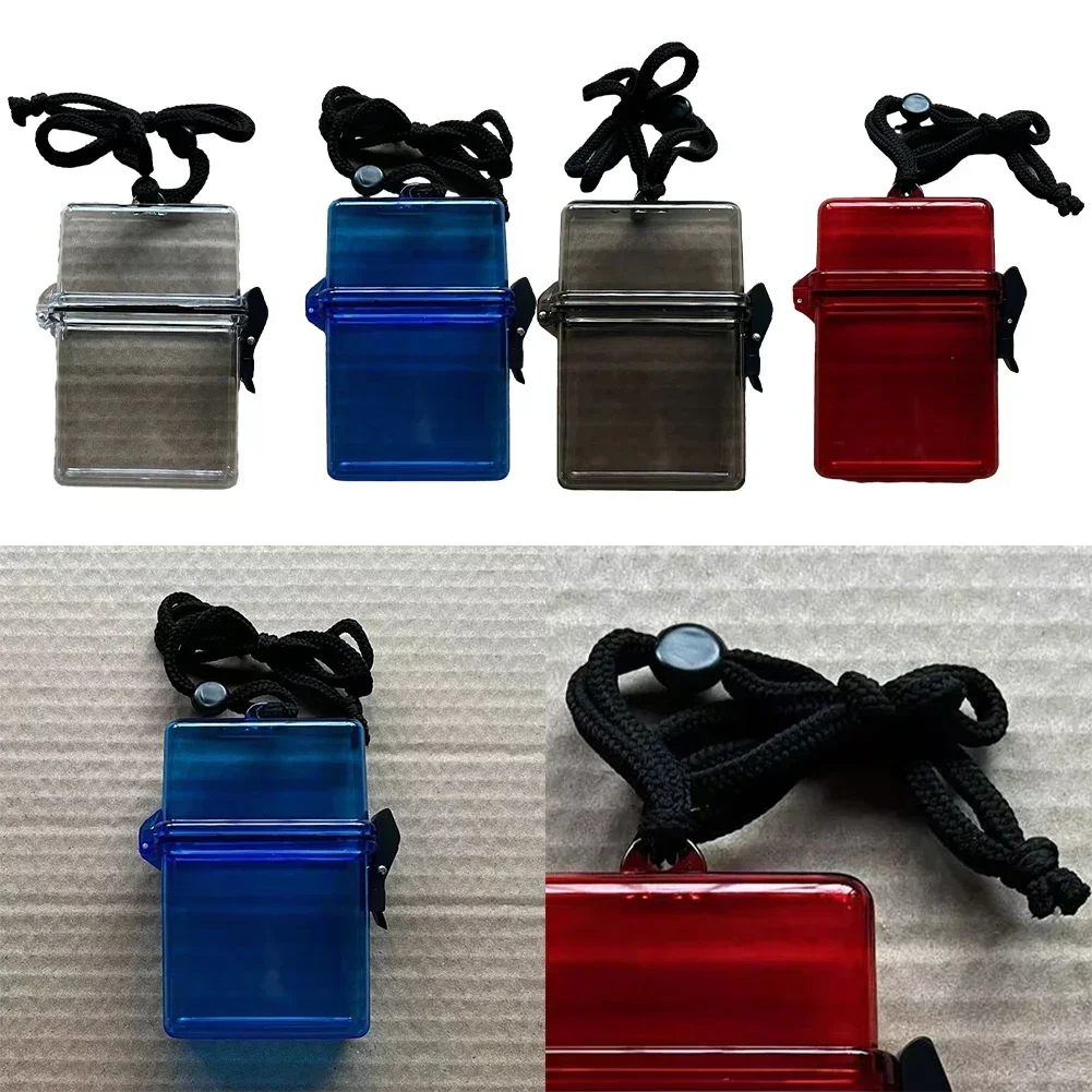 Swimming Waterproof Box Storage Case With Lanyard Sealed Boxes For Kayaking Rafting Swimming Accessories