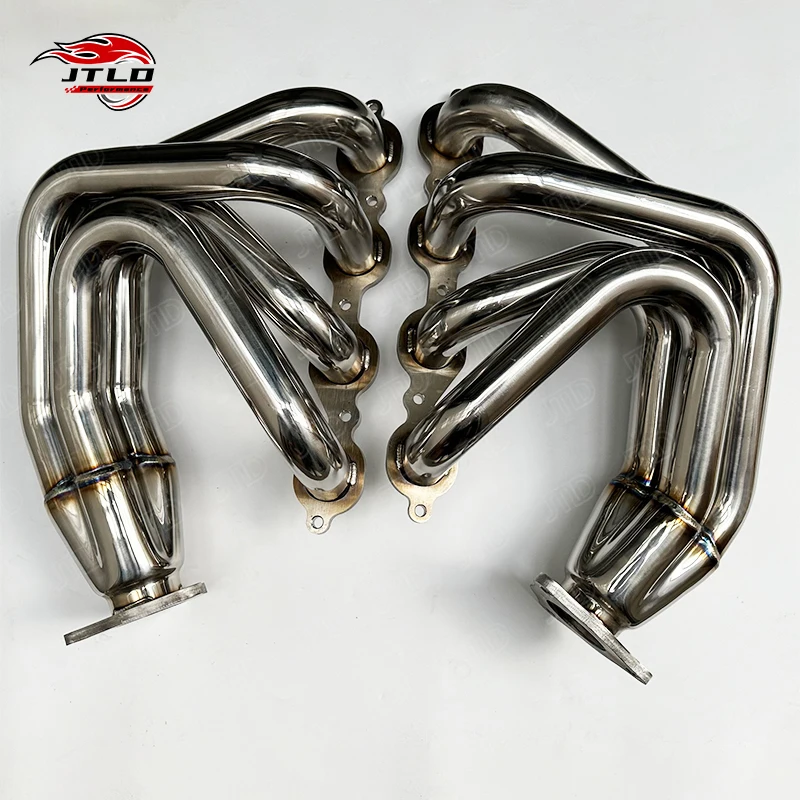 

Коллекторы выпускного коллектора JTLD из нержавеющей стали для Chevrolet Corvette C8, спортивные коллекторы с длинной трубкой (2020+), выхлопная труба