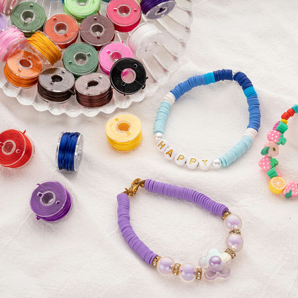 

Elastic Bracelet Cord DIY Jewelry Making String Transparent Durable Antiwear Necklace Pendant Craft Supplies Jewelry Cord