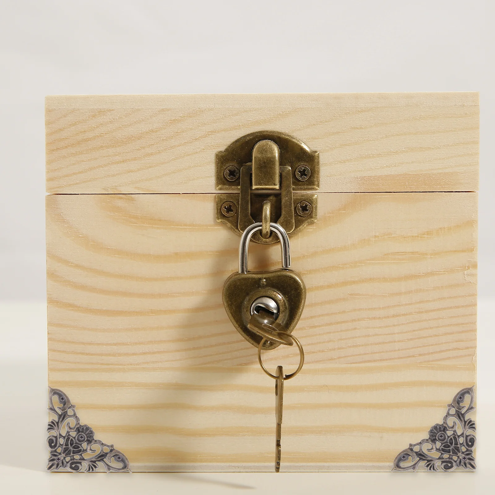 

24Pcs Vintage Metal Triangle Corner Protectors Decorative Corner Guards for Wooden Boxes Furniture Cabinets Metal Box Corners