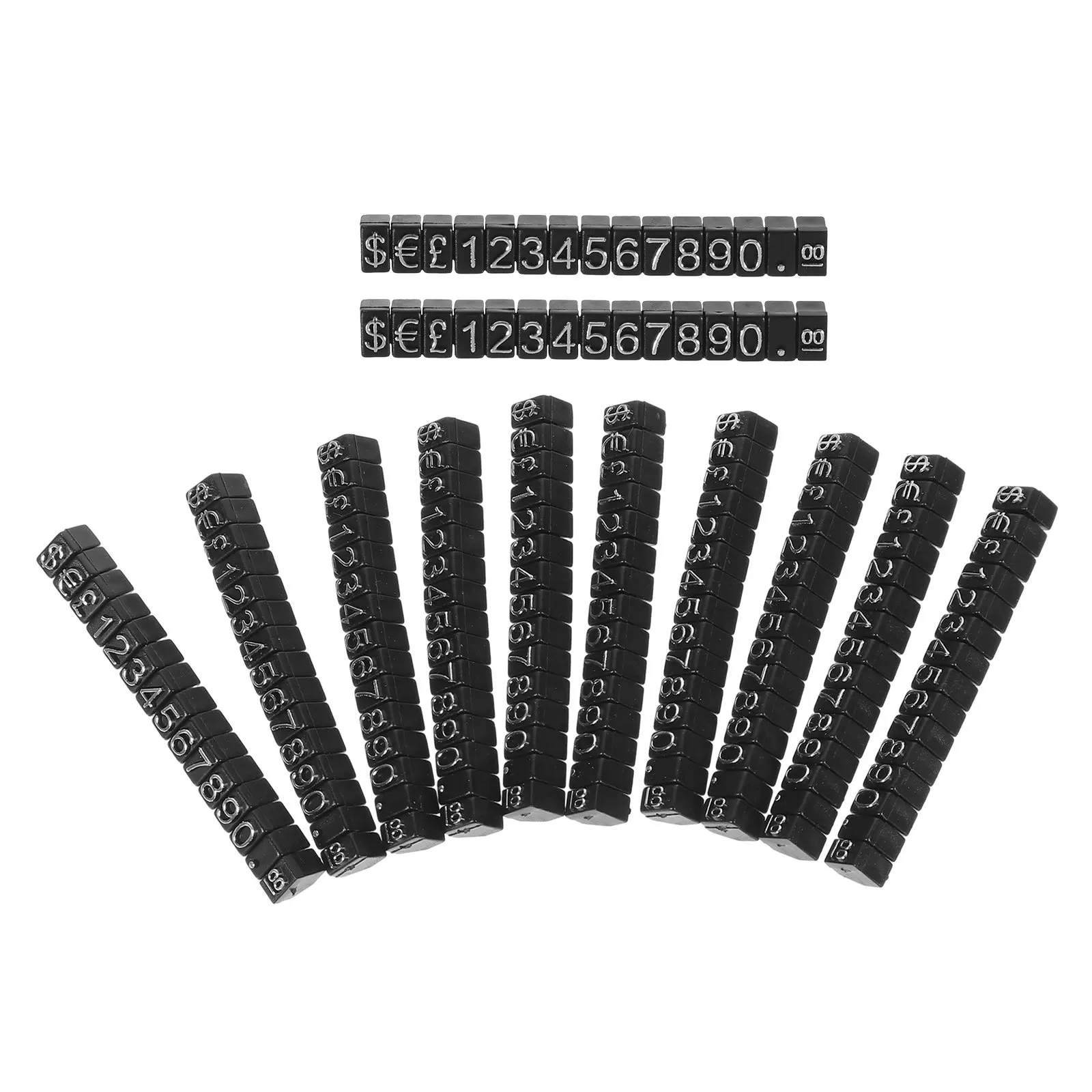 

12 set : Number Display Boards For Jewelry Store Retail Shop Use Small Price Tags Advertising Sign Price Display