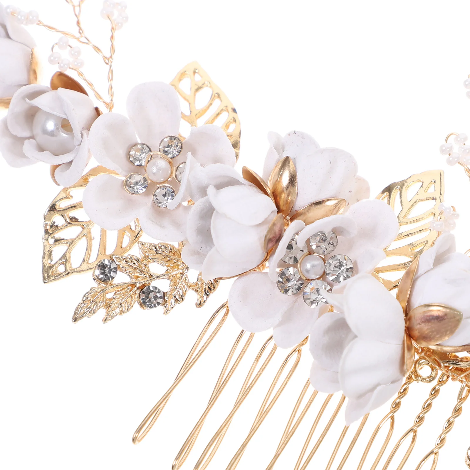 

4 Pcs Hair Comb Bridal Accessory Pins Floral for Decorations Wedding