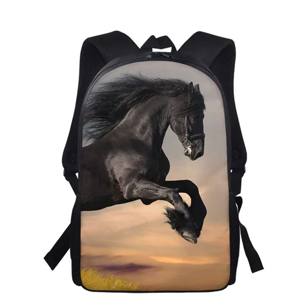 Bellissimo modello di cavallo ragazzi ragazze zaino torna a scuola borse regalo carino bambini zaino Bookbag viaggio zaino di grande capacità