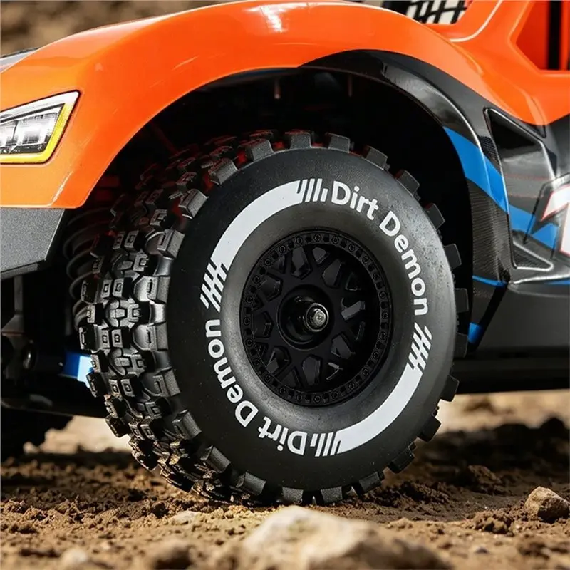 For TRAXXAS Mini Slash RC 80Mm Short Course Off-Road Tires Wheels- Upgrade Parts In Red For 1/14 1/16 Scales White